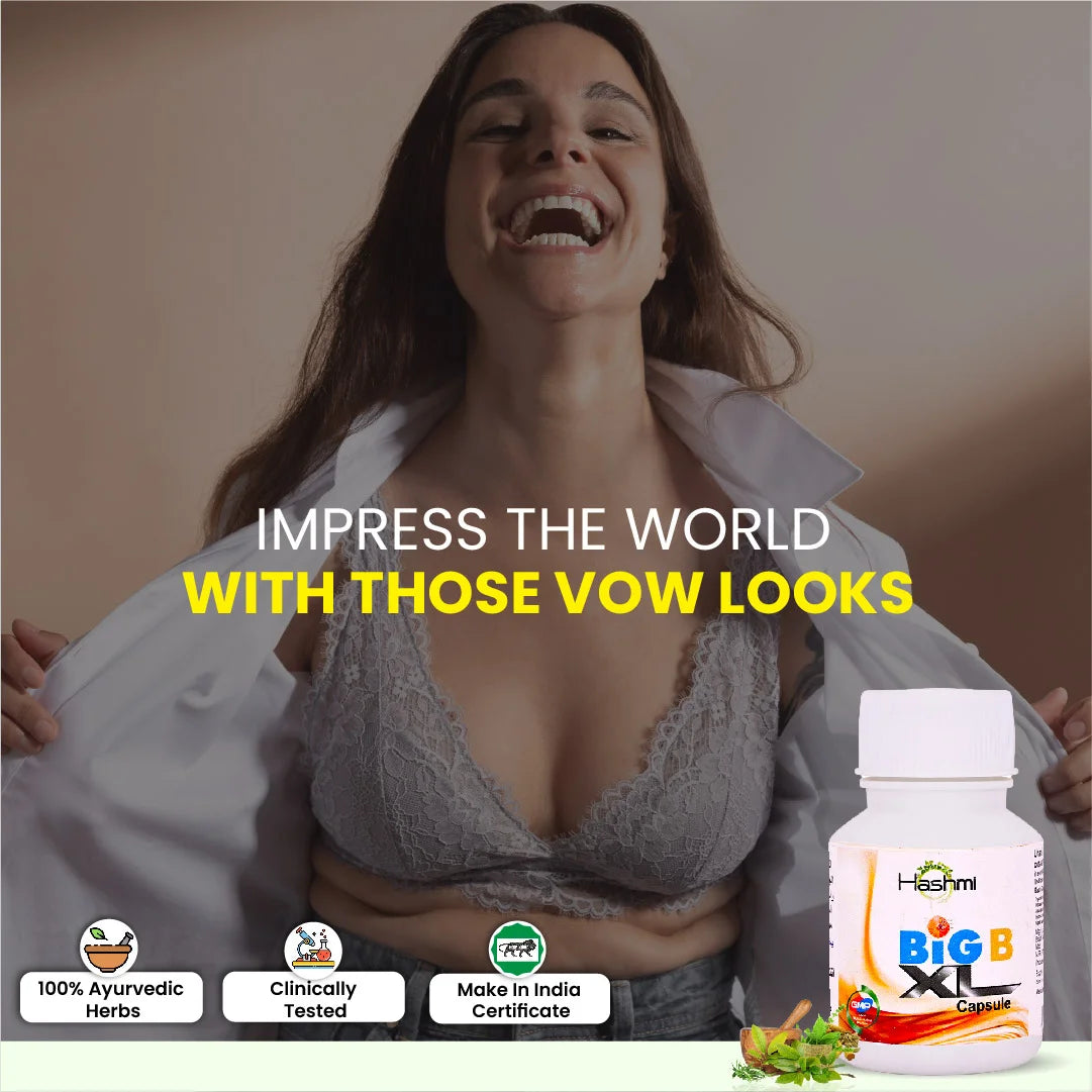 Hashmi Big B XL Helps For Breast Size Enlargement Shaping Powerful Capsule For Women 100% Ayurvedic (20 Capsules)