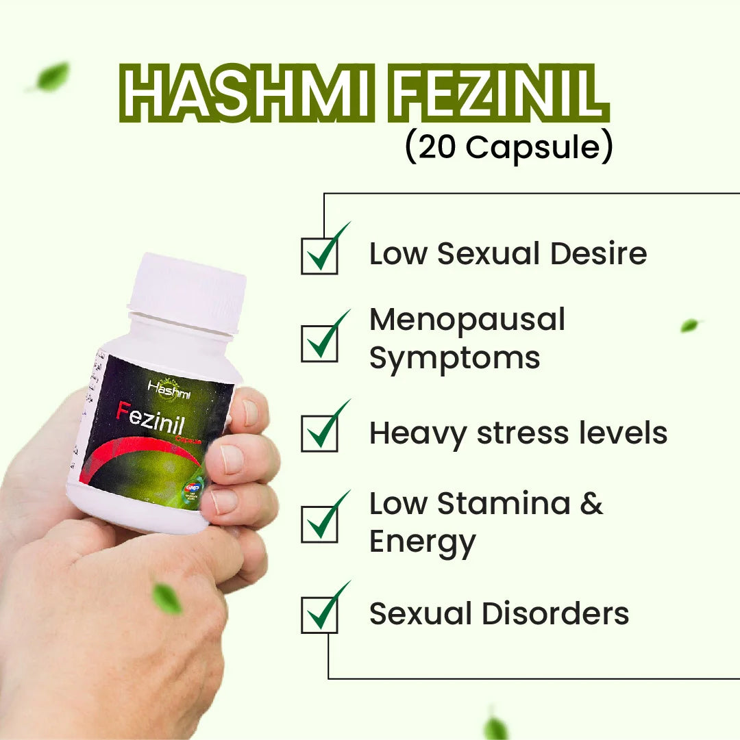 Hashmi Fezinil Capsule | Natural Ayurvedic Vitality & Energy Booster Supplement for Women