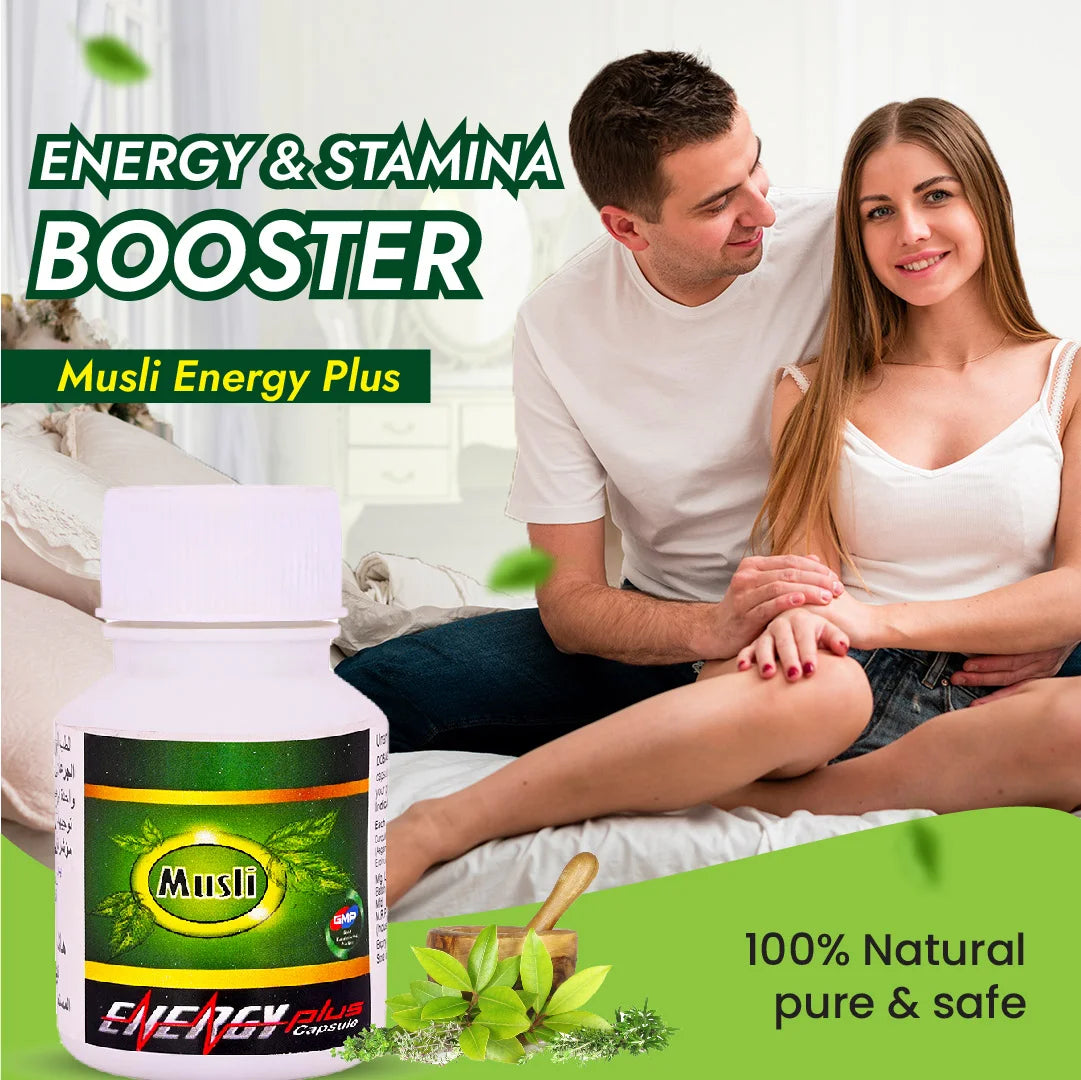 Musli Energy Plus Capsule | Ayurvedic Medicine – For Stamina, Muscle Growth, Immunity & Overall Wellbeing