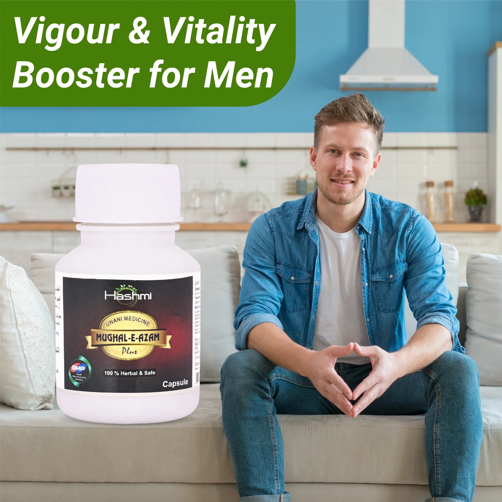 Hashmi Mughal-E-Azam Plus Capsule | Herbal Energy & Wellness Support