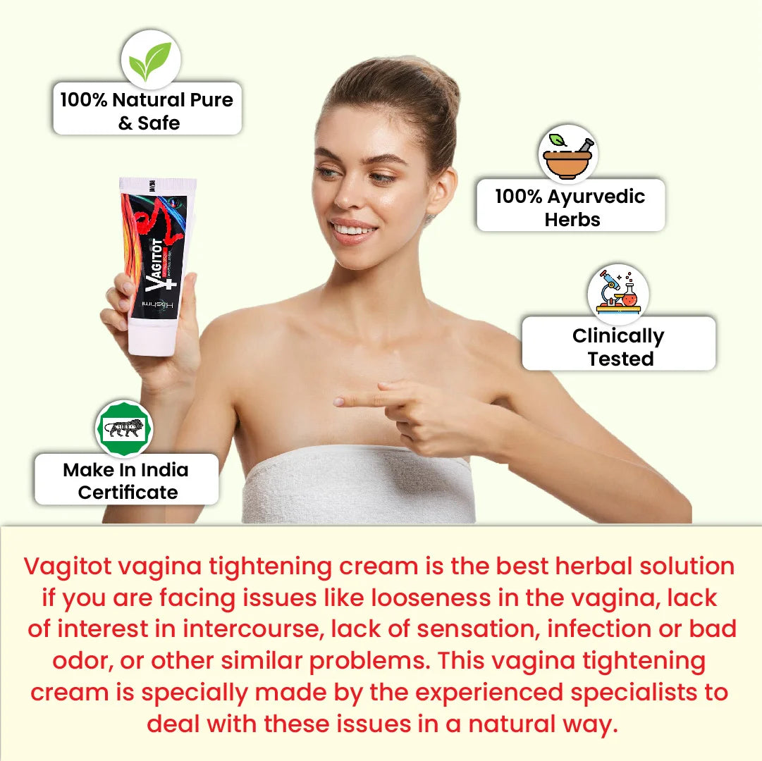 Hashmi Vagitot Cream Tube (20 ml) | Natural Ayurvedic Intimate Care & Firming Cream